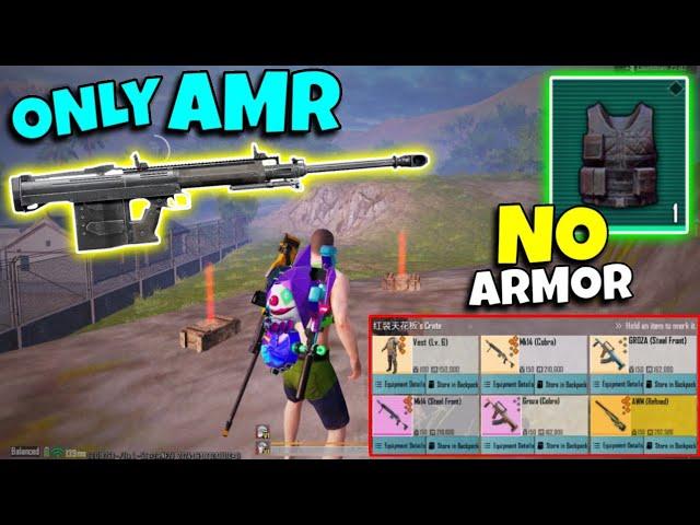 Only AMR domination ( No Armor ) challenge | PUBG METRO ROYALE