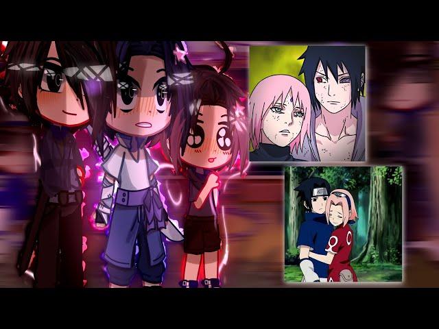 Sasuke's react to Sakura&Sarada//gacha reaction//Naruto////Satborn