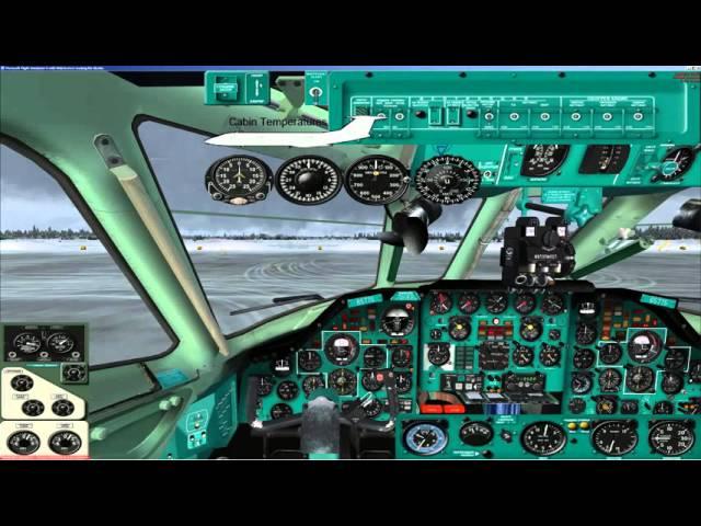 FSX | Tu 134 | Ту 134 А3 | полет по РСБН (RSBN + GPS) | ULAA - UUDD