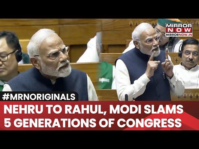 Nehru, Indira, Rajiv, Manmohan, Rahul Gandhi, PM Modi Tears Into 5 Generations Of Congress, Says...