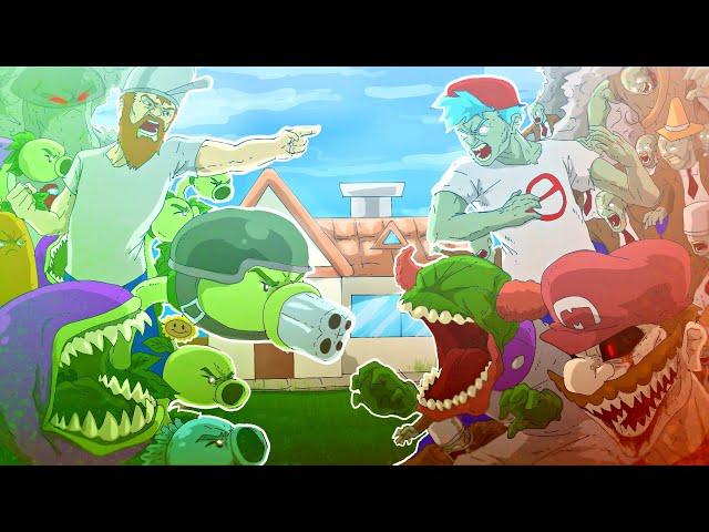 Plants VS BF, Mario.EXE & Tricky “BLOOM N BRAINS / BAD BASH” | PVZ Plants VS Rappers | FNF Animation