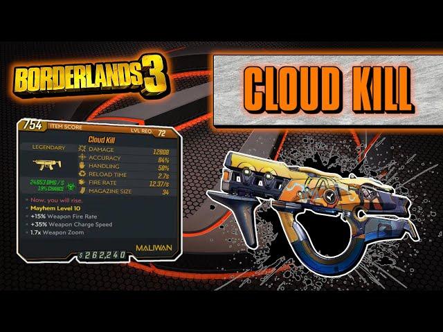 Legendary Item Guide | Cloud Kill | [Borderlands 3]