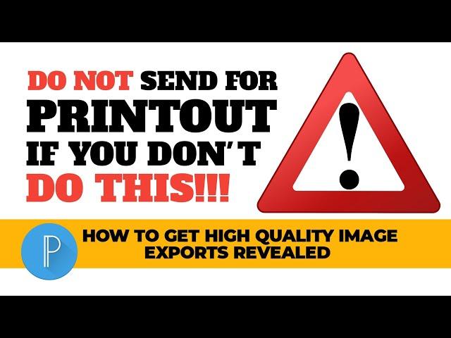 Do Not Send For Printout If You Don't Do This! | How to get high quality exports revealed!