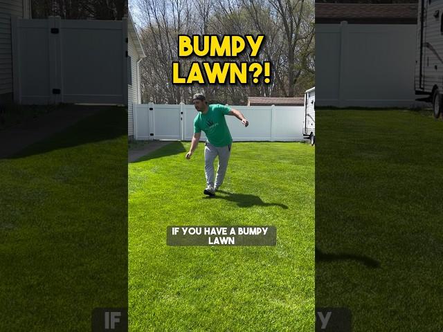 How to level a bumpy lawn! #lawncare #lawnleveling #grass #dadbod #howto #diy #spring #renovation