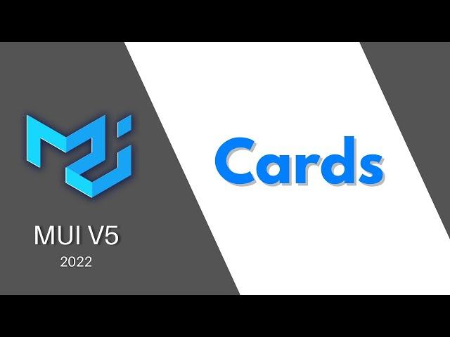 MUI V5: Cards