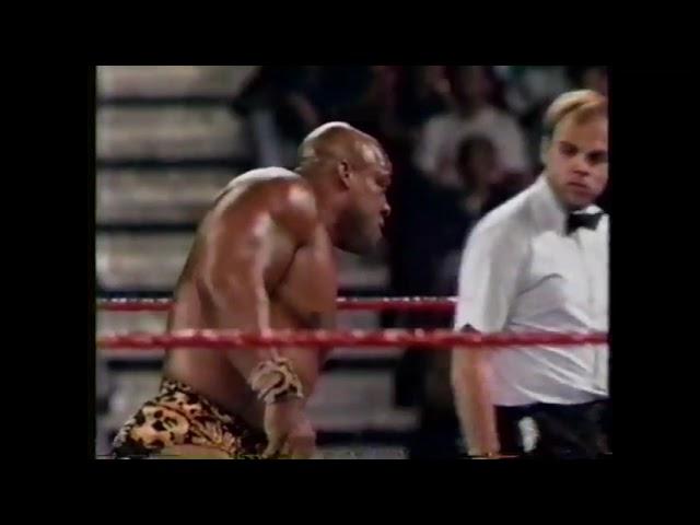 Saba Simba vs Jobber Dale Wolfe WWF Wrestling Challenge 1990