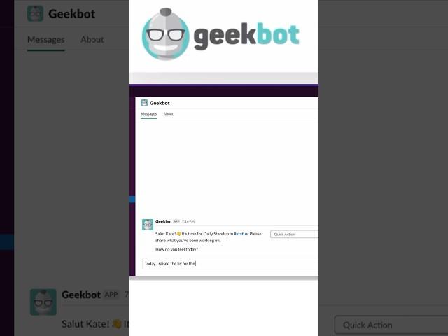 Save your precious time with Geekbot. #30dayschallenge #technology