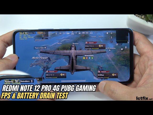 Xiaomi Redmi Note 12 Pro 4G PUBG Mobile Gaming test | Snapdragon 732G, 120Hz Display