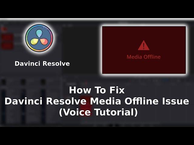How To Fix Davinci Resolve Media Offline Issue (16, 17, 18 and Studio)
