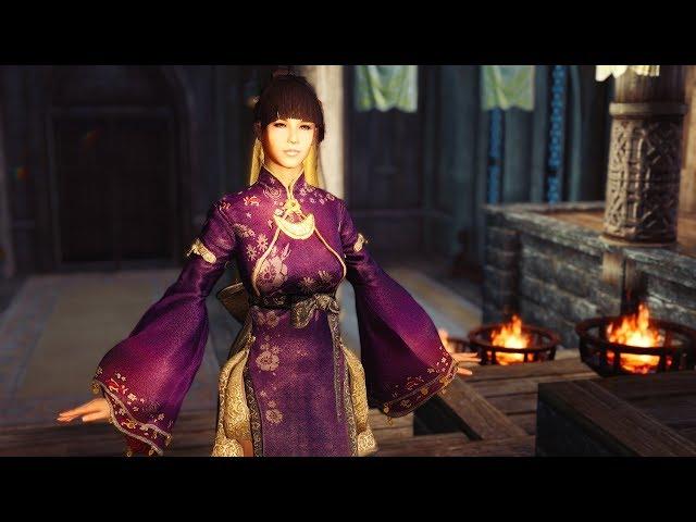 Outfit Binari from BDO HDT PE Skyrim LE for CBBE body