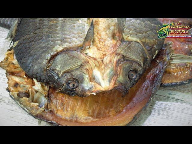 Dried crucian carp, brine salting of big crucian carp, fish recipes from fisherman dv.27rus