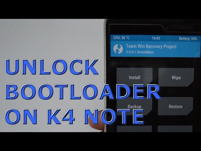 Unlock Bootloader on Lenovo Vibe K4 Note(Lollipop & Marshmallow)