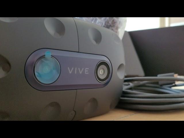 HTC Vive pro 2 VR headset HMD unboxing (German version)