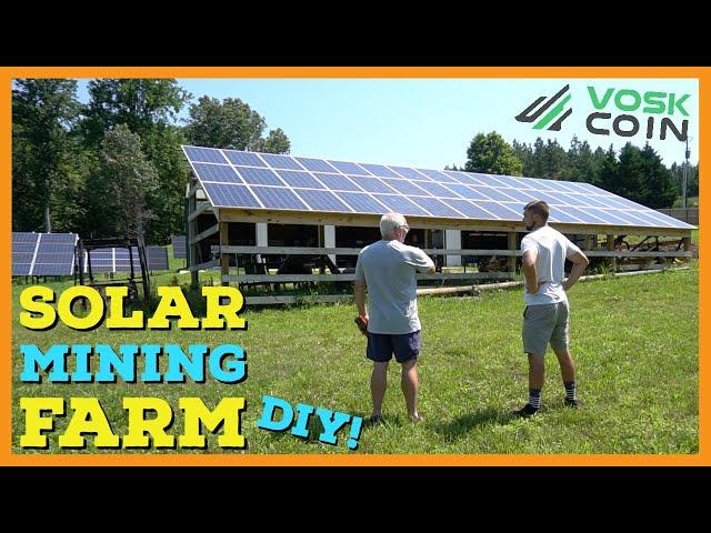 The BIGGEST DIY Bitcoin & Cryptocurrency SOLAR MINING FARM Tour!! 