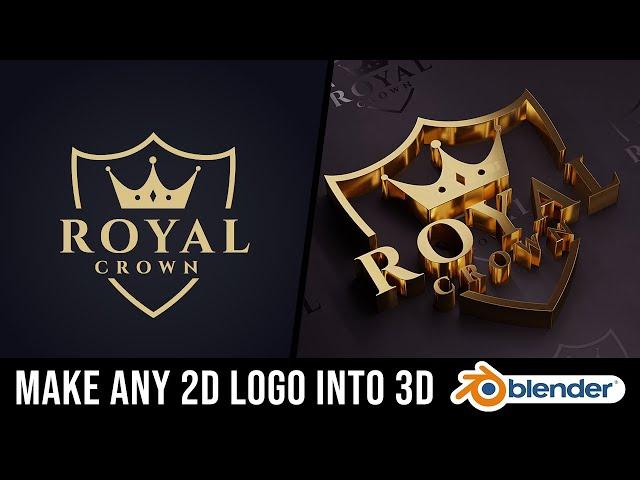 Tutorial: Make any 2D logo into 3D using Blender, Photoshop & Illustrator