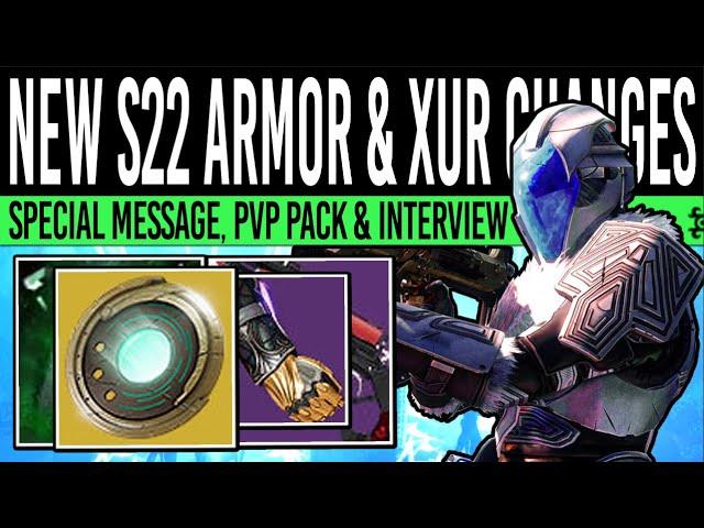 Destiny 2 | FREE NEW ARMOR & XUR CHANGES! PvP Map Pack, Year 7, Special Message, Interview & More!