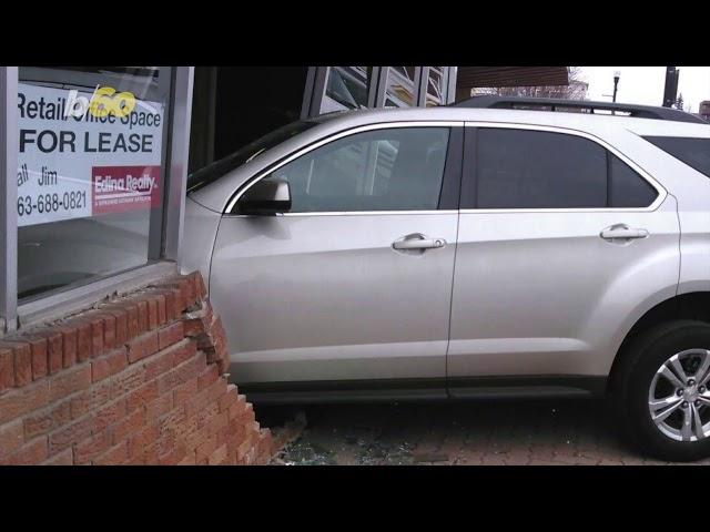 Oops! Teen Crashes Into Driving School While Taking Road Test