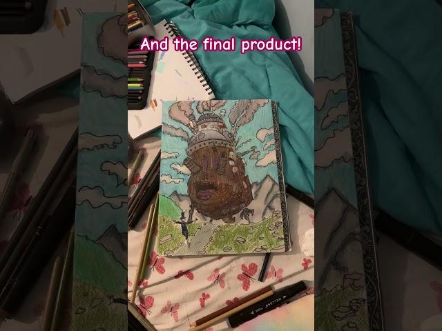 #howlsmovingcastle #animeart #drawing #turniphead #shorts #sharkbaitdraws