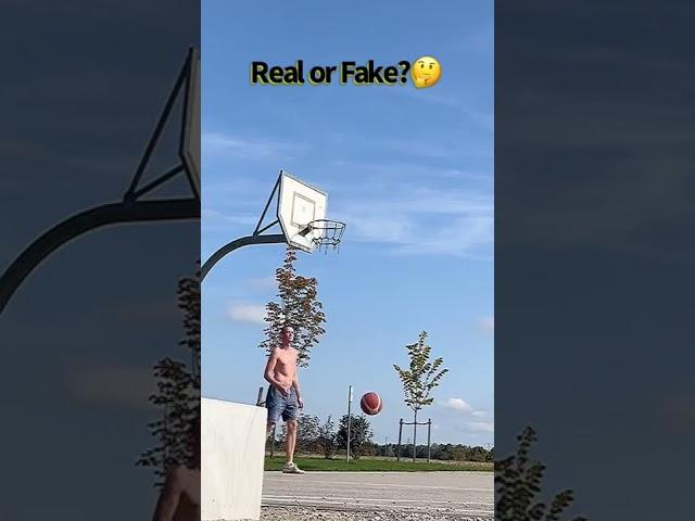 Real or Fake Teleport? #shorts #funny #trickshot #teleport #ballislife #realorfake