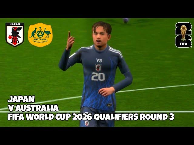 Japan vs Australia 2026 FIFA World Cup Qualifiers Round 3