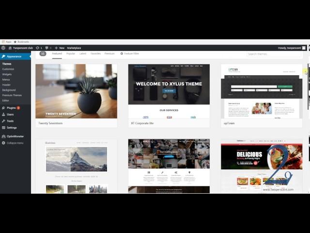 How to install wordpress themes