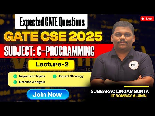 Expected Questions of C-Programming | Lecture-2 | GATE CSE | GATE DA