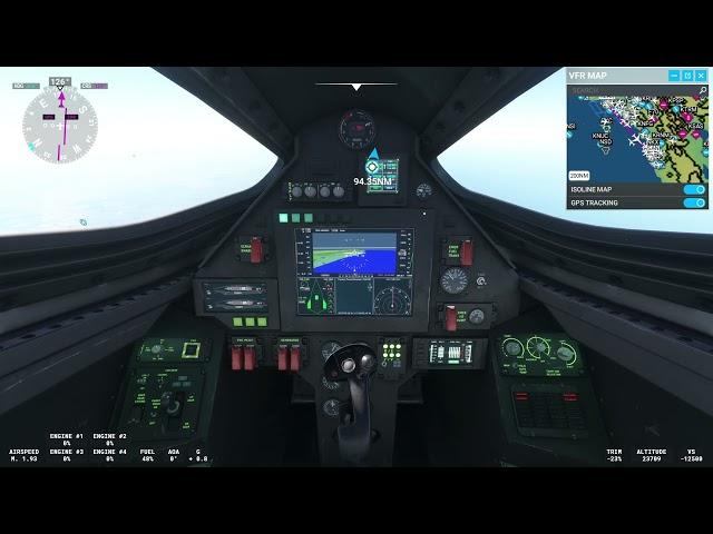 MSFS 2020 Darkstar from Los Angeles to San Diego (Crash, Emergency Landing on the Expressway)