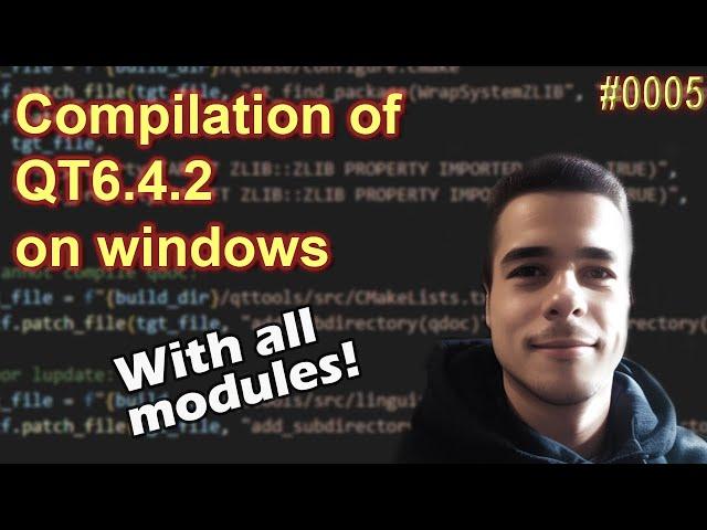 Compilation of the QT library version 6.4.2 on windows - All modules