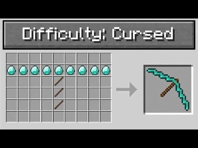 So I added a "cursed" difficulty to Minecraft...