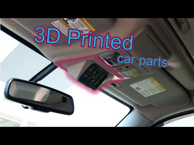 How to make 3d printed car parts - Auxbeam switch panel