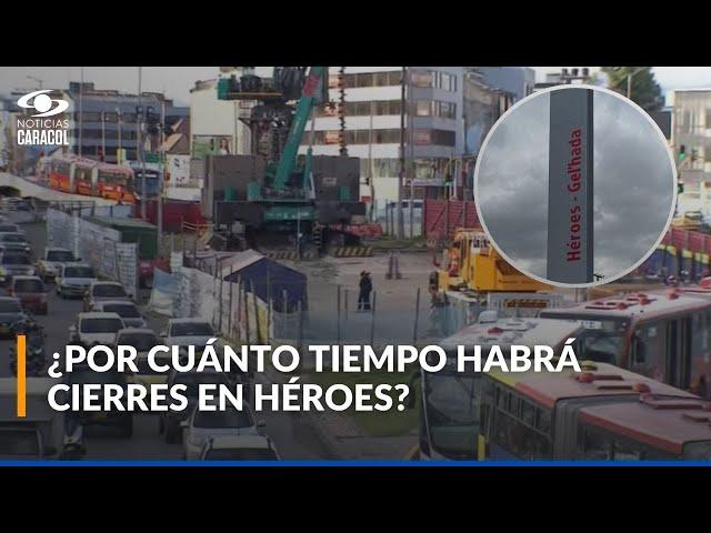 Arrancan cierres intermitentes en el sector de Héroes por construcción del metro