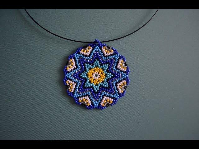 Beaded pendant "horn of plenty".  Beadwork.  Master class