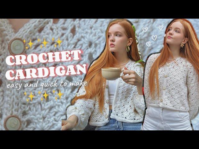 how to crochet the CARDIGAN  / quick and easy to make 