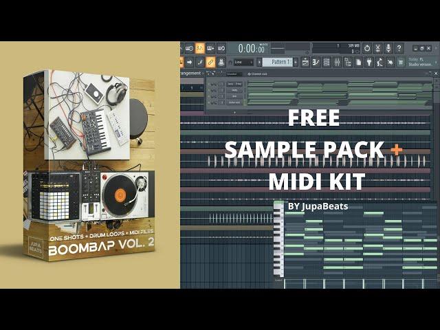 FREE SAMPLE PACK+MIDI KIT [Como Hacer Un Beat BOOM BAP] DRUMKIT (Jazz, Soul, Hip-Hop, Lo-Fi Samples)