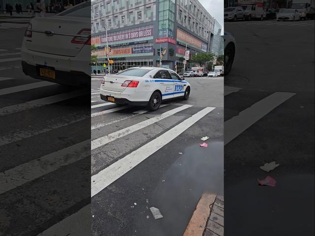 NYPD 26TH PCT Slicktop Passing By On West 125th Street In Harlem, Manhattan, New York City