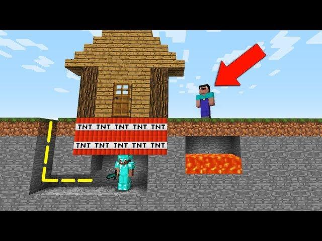 ДОМ ЛОВУШКА 100% ЗАЩИТА ОТ НУБА В МАЙНКРАФТ ! НУБ ПРОТИВ ПРО В MINECRAFT ТРОЛЛИНГ НУБИК МАЙН мультик