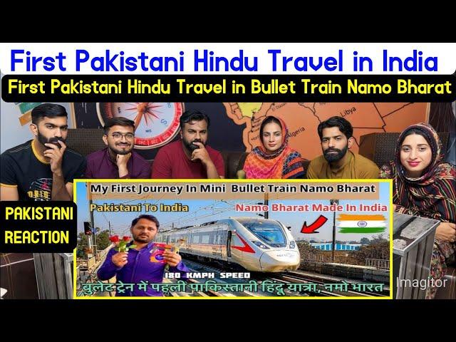 Reaction on First Pakistani Hindu Travel in Bullet Train Namo Bharat India.