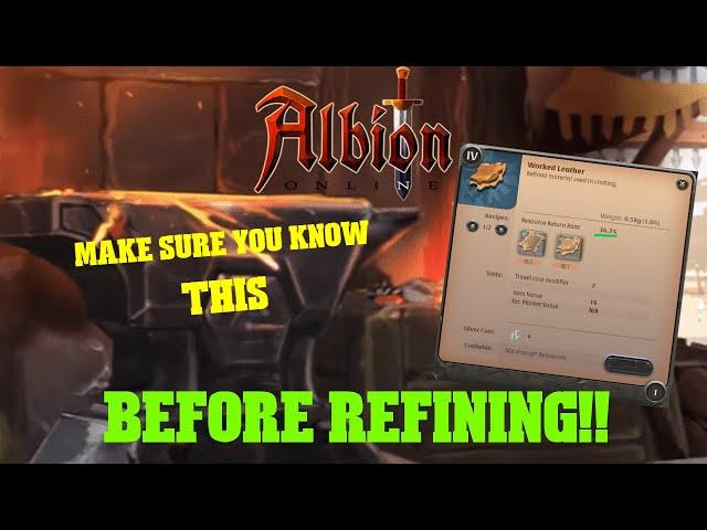 Albion online Refining Guide! You need to know these things to make money refining.