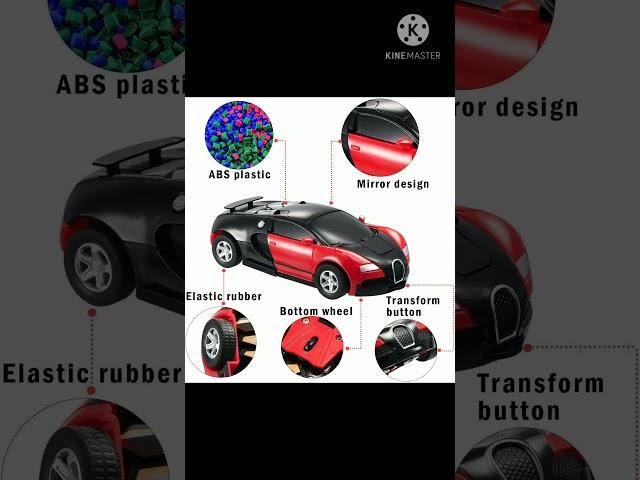 Tec Tavakkal Plastic Battery Operated Converting Car to Robot, Robot to Car Automatically,Robot Toy