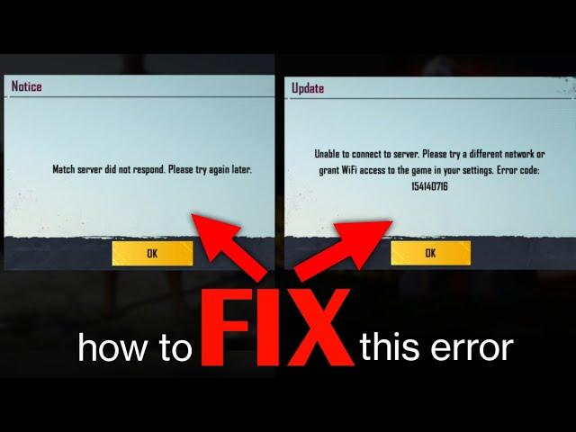 Fix Match server did not respond Please try again later | Unable to connect server bgmi 2024