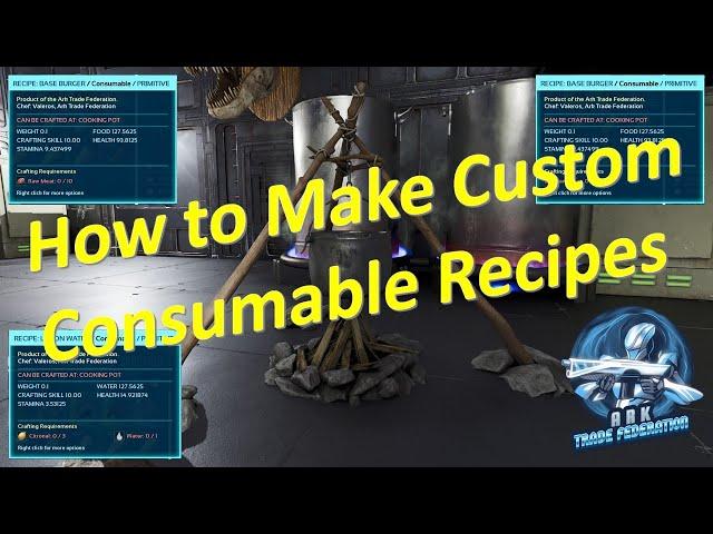 How to Make Custom Consumable Recipes in Ark Survival Ascended