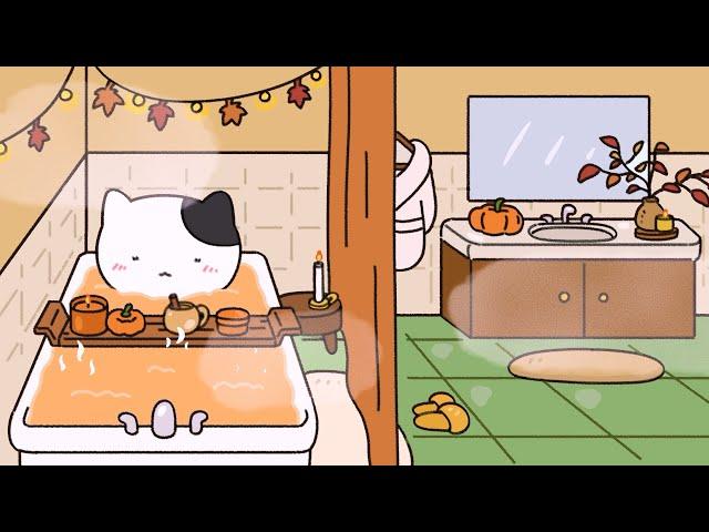 Cozy Fall Night Routine🫧 (ASMR Animation)