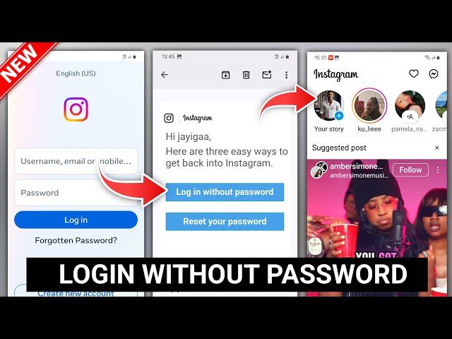 How to Login Your Instagram Account WITHOUT Password