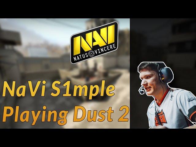 NaVi S1mple playing CS:GO MM on Dust 2 (twitch stream)