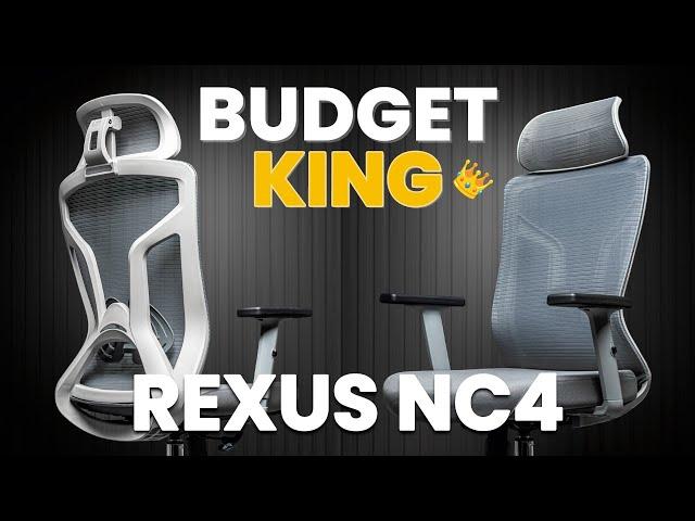 KURSI KERJA ERGONOMIS TER-MURAH & TER-KOMPLIT UNDER 1JT  - REVIEW REXUS NC4