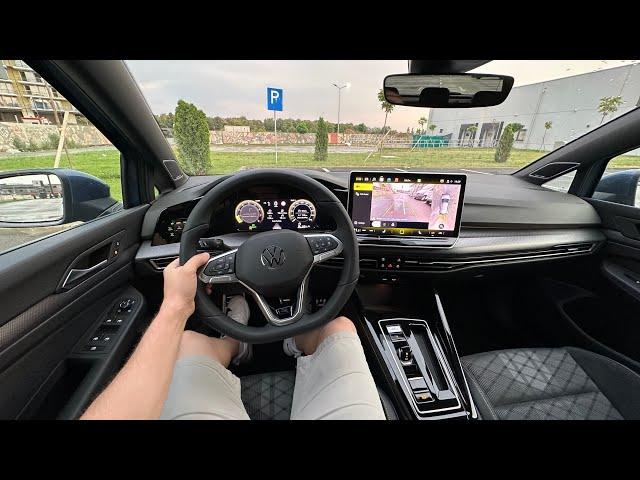 New Volkswagen Golf R-Line 2024 Test Drive POV