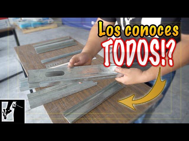 Materiales BÁSICOS para DRYWALL y plafones 1 - Metales y perfiles ligeros y estructurales