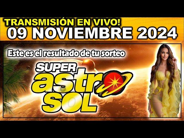 ASTRO SOL: Resultado del ASTRO SOL del SÁBADO 09 de noviembre de 2024.