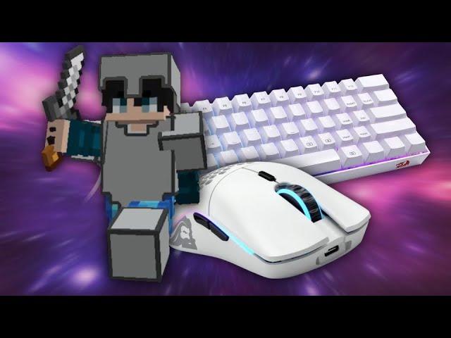 Keyboard ASMR + Mouse sounds // Minecraft Bedwars