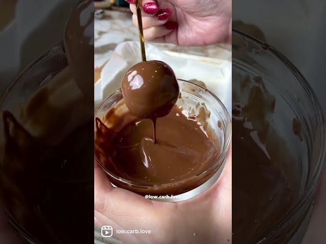 Easy Chocolate Cookie Dough Truffles  #shorts #lowcarblove #lowcarb #keto